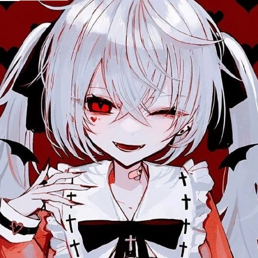 ♦️ Стикер «Red (anime chan)» для Telegram