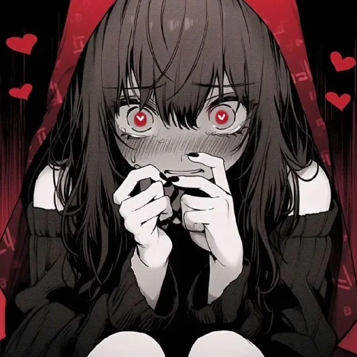 🥰 Стикер «Red (anime chan)» для Telegram