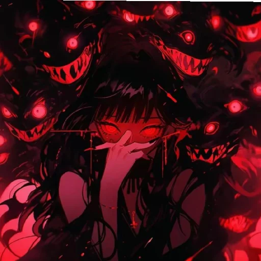 ♦️ Стикер «Red (anime chan)» для Telegram