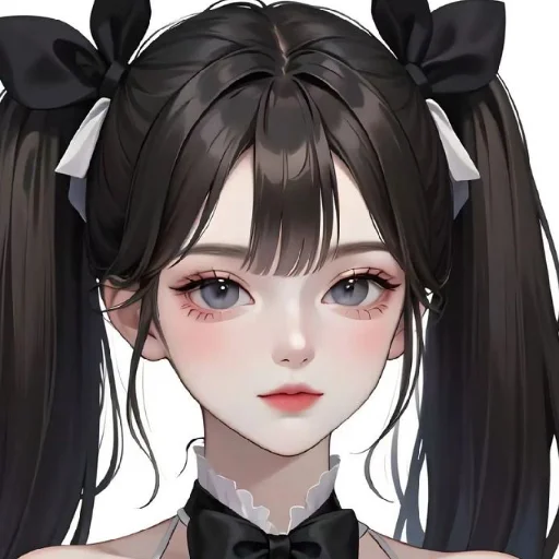 Стикерпак Black (anime chan) для Telegram — скачать