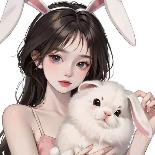 🐇 Стикер «Black (anime chan)» для Telegram