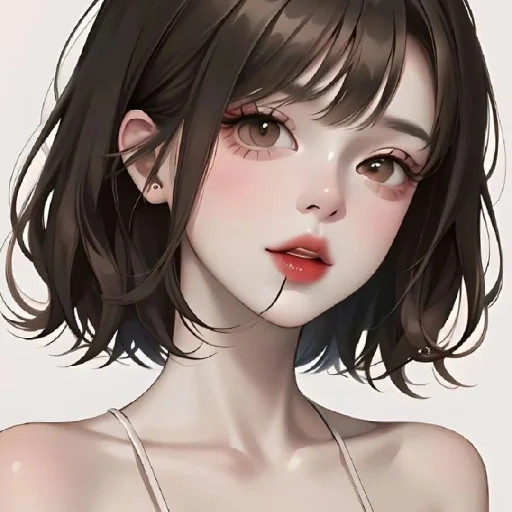 🖤 Стикер «Black (anime chan)» для Telegram