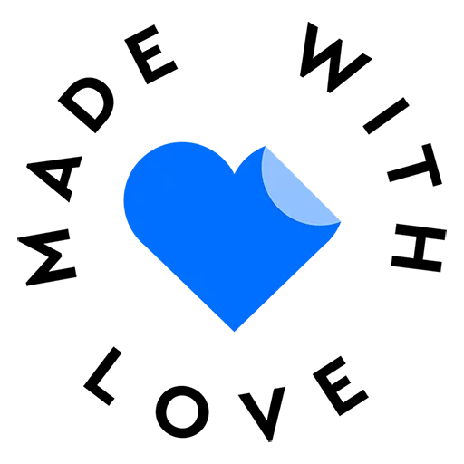 Стикерпак Made With Love для Telegram — скачать