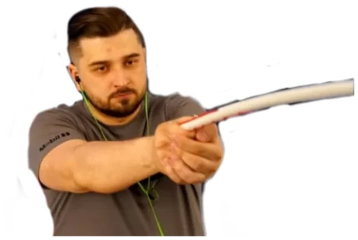 🪓 Стикер «Хард плэй/ᐠ｡ꞈ｡ᐟ» для Telegram