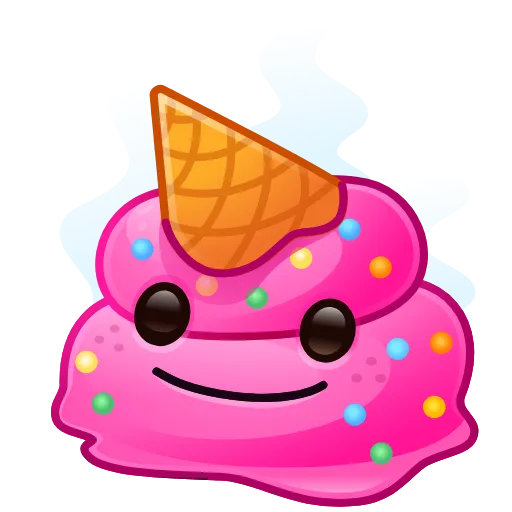 💩 Стикер «Happy Brownie» для Telegram