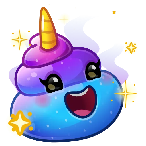 💩 Стикер «Happy Brownie» для Telegram
