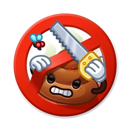 💩 Стикер «Happy Brownie» для Telegram