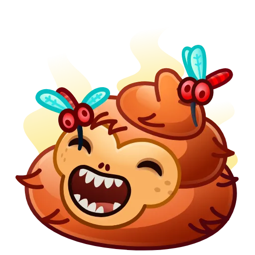 💩 Стикер «Happy Brownie» для Telegram