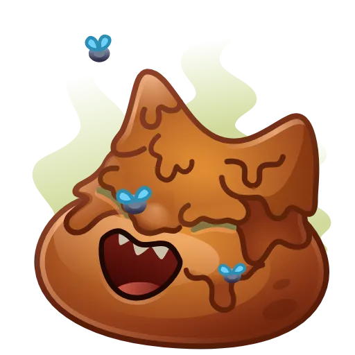 💩 Стикер «Happy Brownie» для Telegram