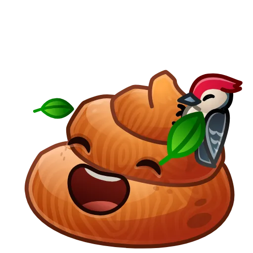 💩 Стикер «Happy Brownie» для Telegram