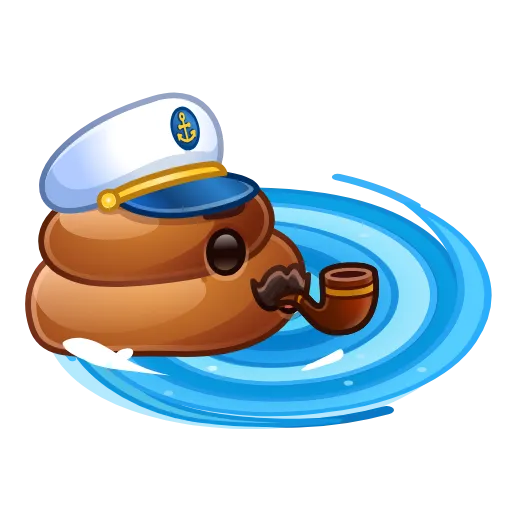 💩 Стикер «Happy Brownie» для Telegram