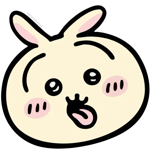 🤩 Стикер «Nanka Chiisakute Chiikawa» для Telegram