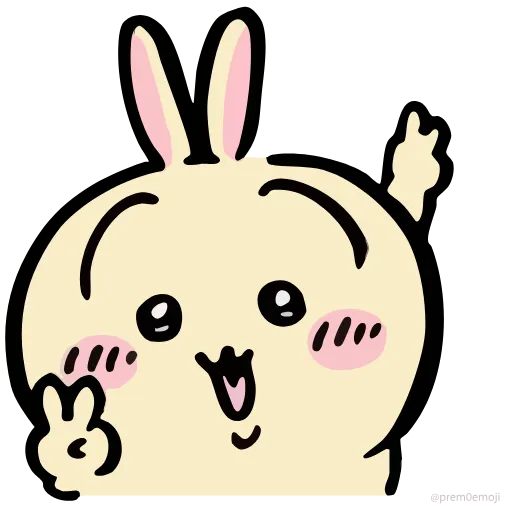 🤩 Стикер «Nanka Chiisakute Chiikawa» для Telegram