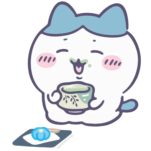 🤩 Стикер «Nanka Chiisakute Chiikawa» для Telegram