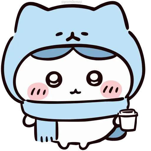 🤩 Стикер «Nanka Chiisakute Chiikawa» для Telegram