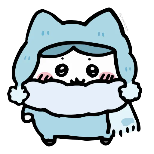 🤩 Стикер «Nanka Chiisakute Chiikawa» для Telegram