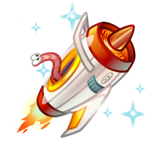 🚀 Эмодзи «Stellar Rocket» для Telegram