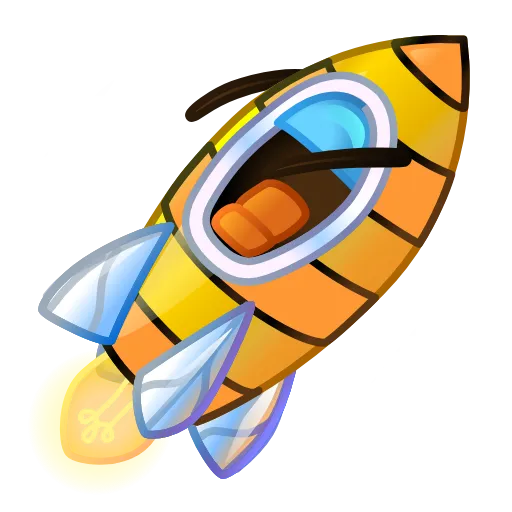 🚀 Эмодзи «Stellar Rocket» для Telegram