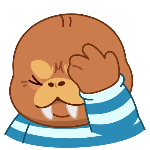 🤩 Эмодзи «Моржик» для Telegram