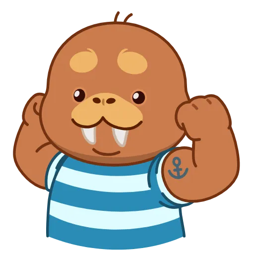 🤩 Эмодзи «Моржик» для Telegram