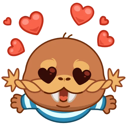 Эмодзи Моржик для Telegram — скачать