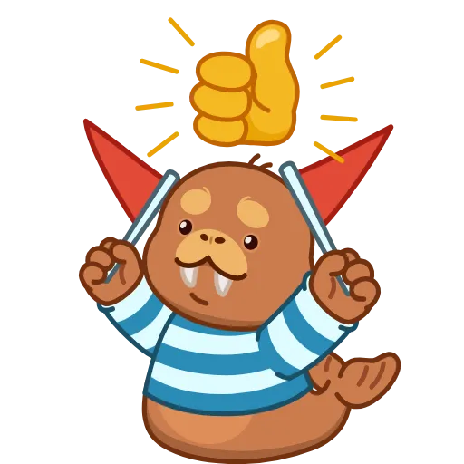 🤩 Эмодзи «Моржик» для Telegram