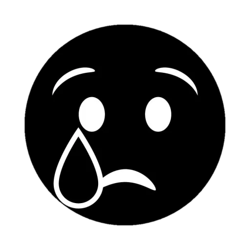 😥 Стикер «Black emojis» для Telegram