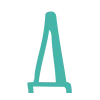 🤩 Эмодзи «Бирюзовые буквы» для Telegram