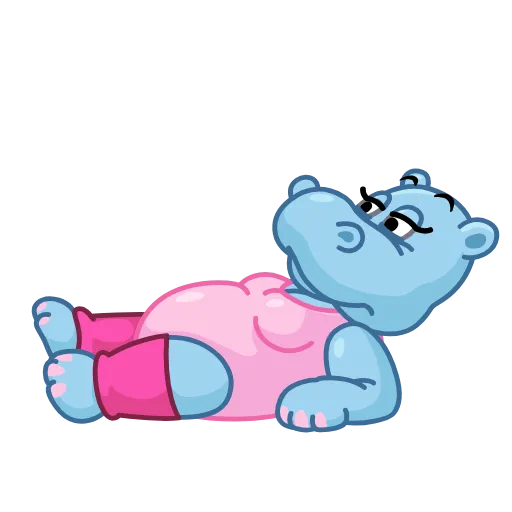 🤸‍♀️ Эмодзи «Бегемотики Из Киндер» для Telegram