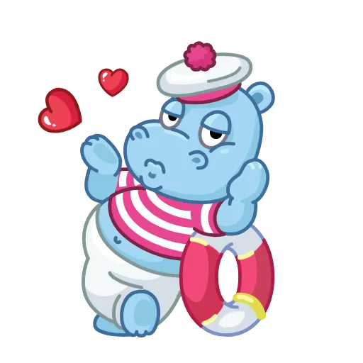 😘 Эмодзи «Бегемотики Из Киндер» для Telegram