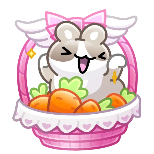 🐰 Стикер «Spring Basket» для Telegram