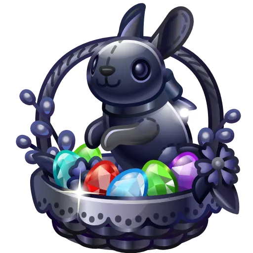 🐰 Стикер «Spring Basket» для Telegram