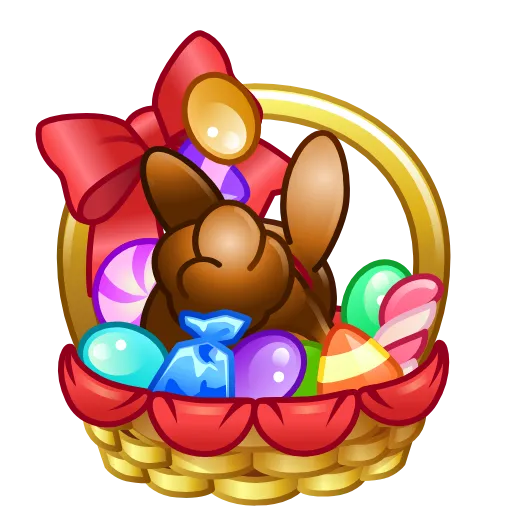 🐰 Стикер «Spring Basket» для Telegram
