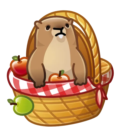 🐰 Стикер «Spring Basket» для Telegram