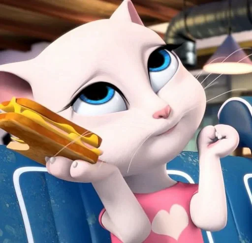 🤩 Стикер «Talking Angela» для Telegram