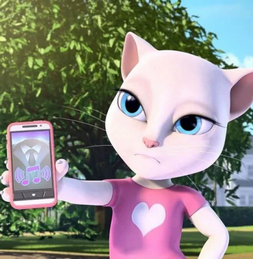 🤩 Стикер «Talking Angela» для Telegram