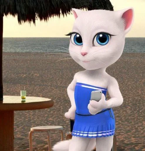 🤩 Стикер «Talking Angela» для Telegram