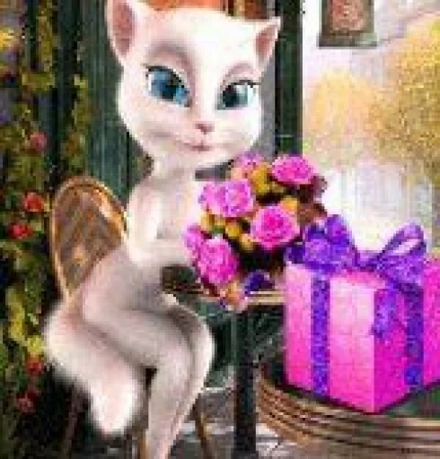 🤩 Стикер «Talking Angela» для Telegram