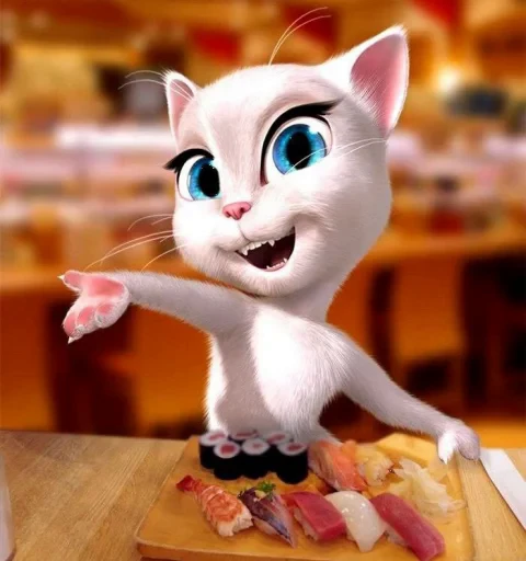🤩 Стикер «Talking Angela» для Telegram