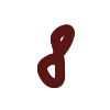 🤩 Эмодзи «Коричневые прописанные буквы» для Telegram