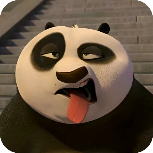 😋 Стикер «Кунг Фу Панда» для Telegram