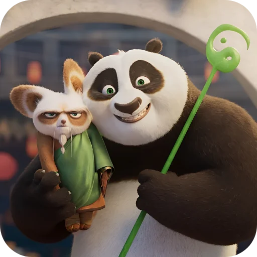 🤗 Стикер «Кунг Фу Панда» для Telegram