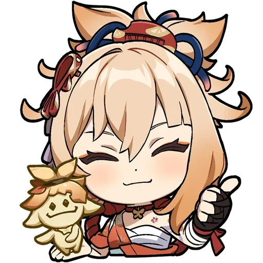👍 Стикер «Chibi Genshin Impact» для Telegram