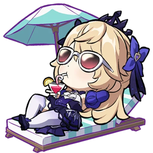 🌴 Стикер «Chibi Genshin Impact» для Telegram