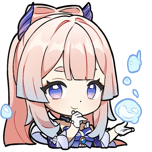 🙂 Стикер «Chibi Genshin Impact» для Telegram