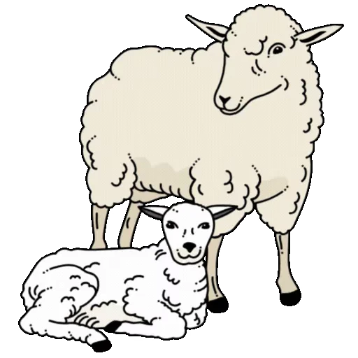 🐑 Стикер «Зверюшки» для Telegram