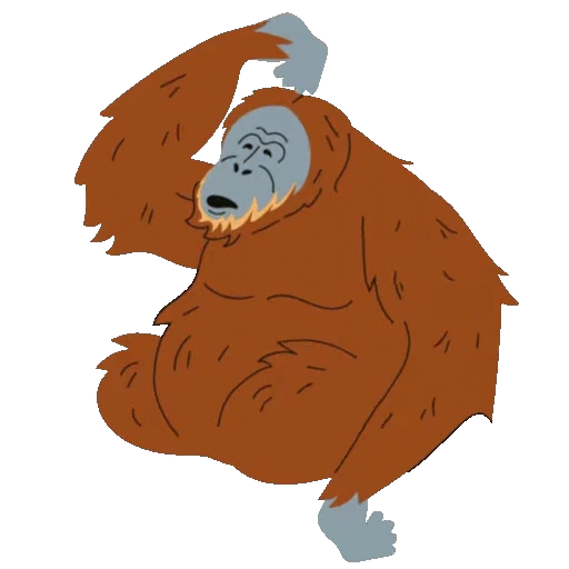 🦍 Стикер «Зверюшки» для Telegram