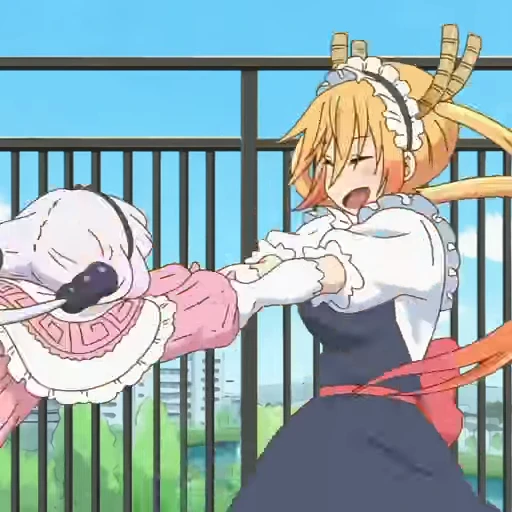 🎋 Стикер «Tooru Kobayashisan Chi no Maid Dragon» для Telegram