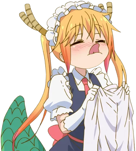 👅 Стикер «Tooru Kobayashisan Chi no Maid Dragon» для Telegram