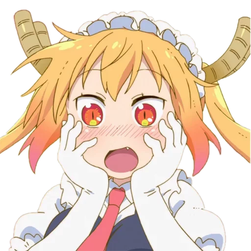 😳 Стикер «Tooru Kobayashisan Chi no Maid Dragon» для Telegram